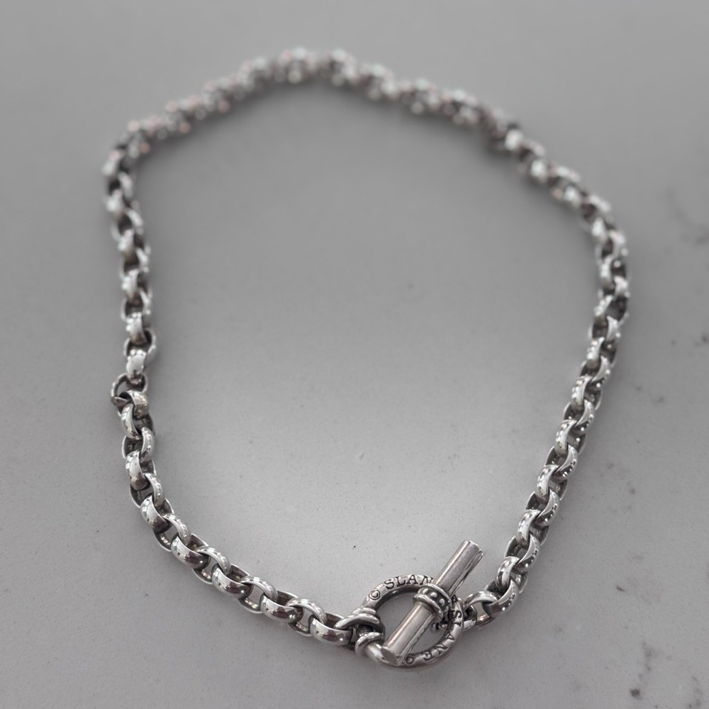 Slane & Slane Sterling Silver Toggle Necklace (16”)